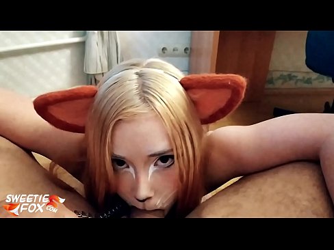 ❤️ Kitsune ngelek kontol jeung cum dina sungut nya ️ seks super di urang ☑